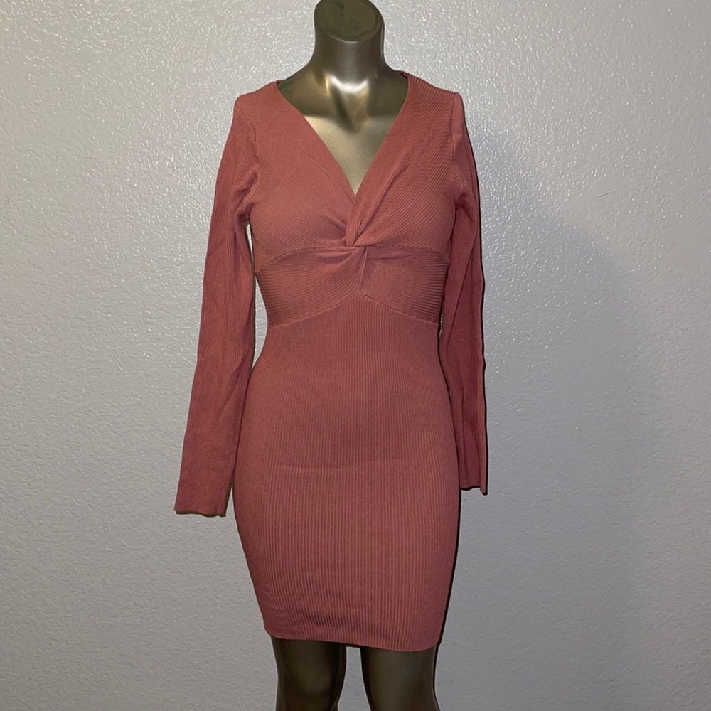 Ribbed Sweater Dress